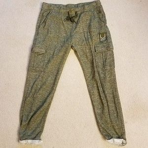 Olive green sweatpants